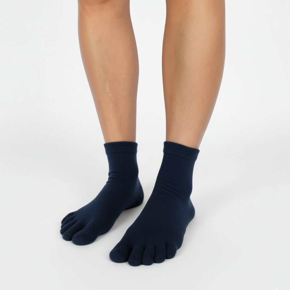 Fünf-Zehen-Socken – Mittelhoch